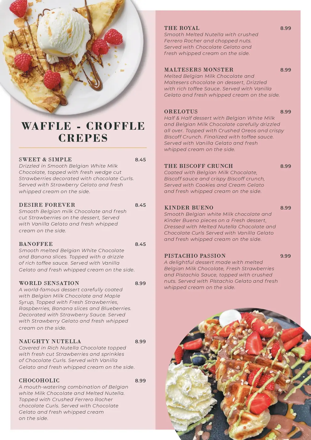 Dessert menu page 4