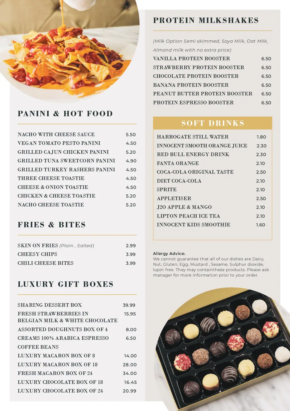 Dessert menu page 8