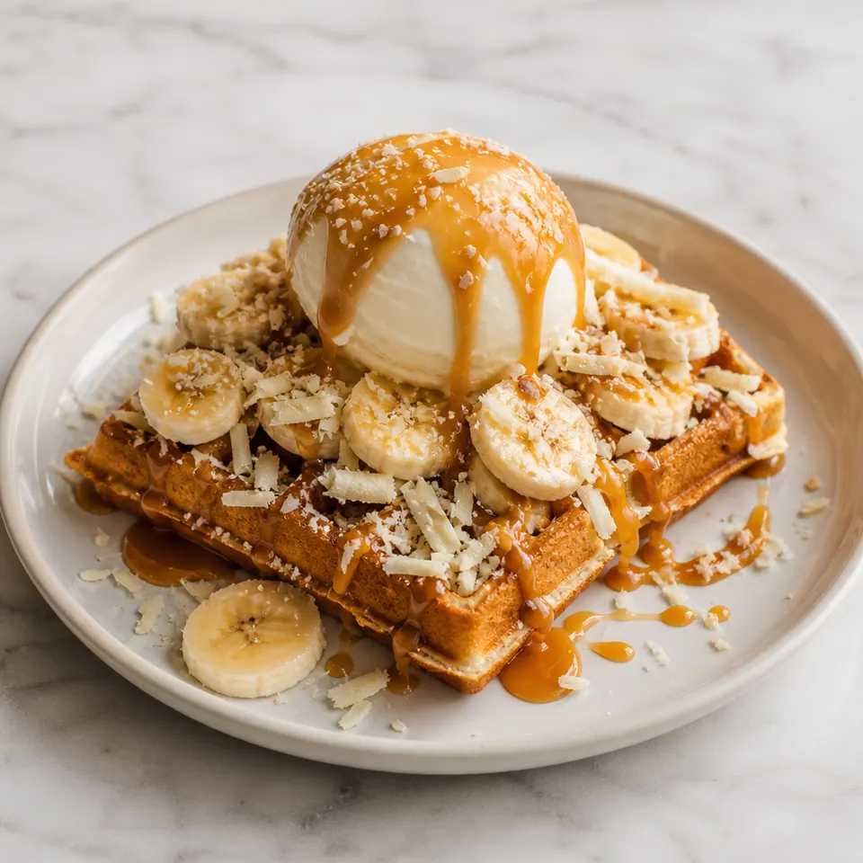 Banoffee, Waffles in Cheadle at Crema Dolce