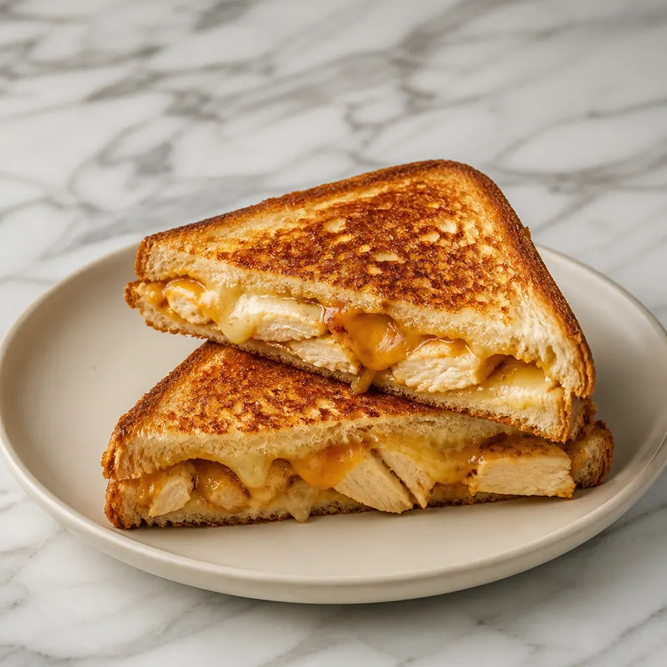 Chicken & Cheese Toastie, Halal Paninis in Denton at Crema Dolce