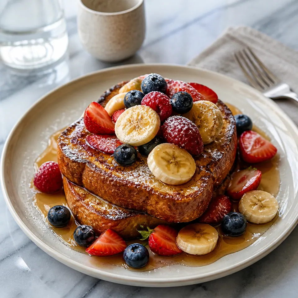 Classic French Toast, Brunch in Denton at Crema Dolce
