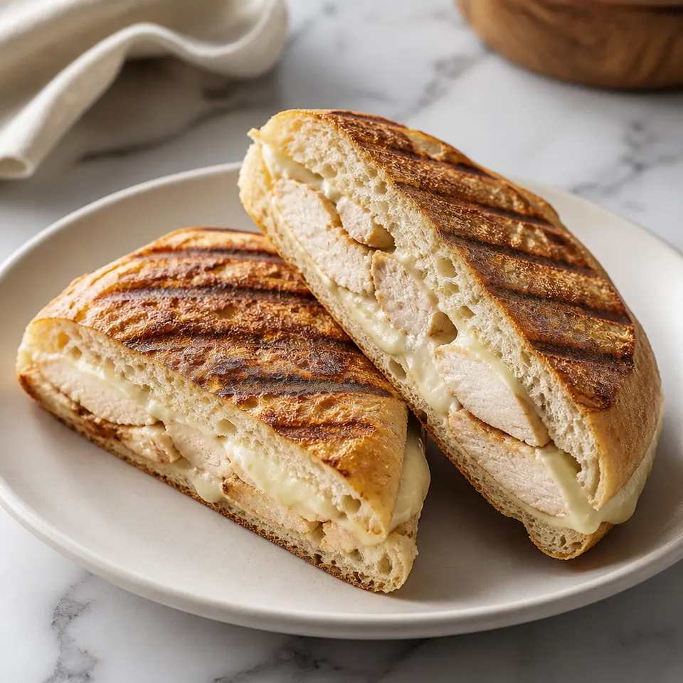 Grilled Chicken Panini, Halal Paninis in Denton at Crema Dolce