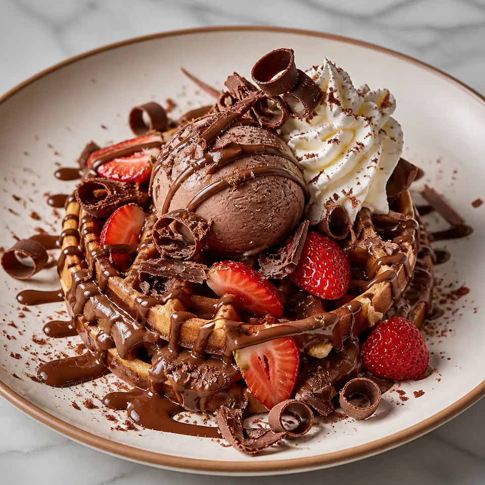 Naughty Nutella, Waffles in Cheadle at Crema Dolce