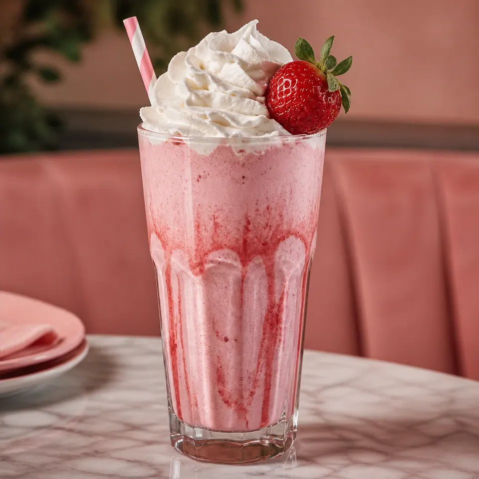 Strawberry Milkshake, Shakes in Cheadle at Crema Dolce